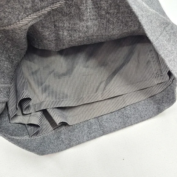 Brunello Cucinelli Elastic Pull On Shorts 8 Gray Italy Patch Pocket High Waist‎